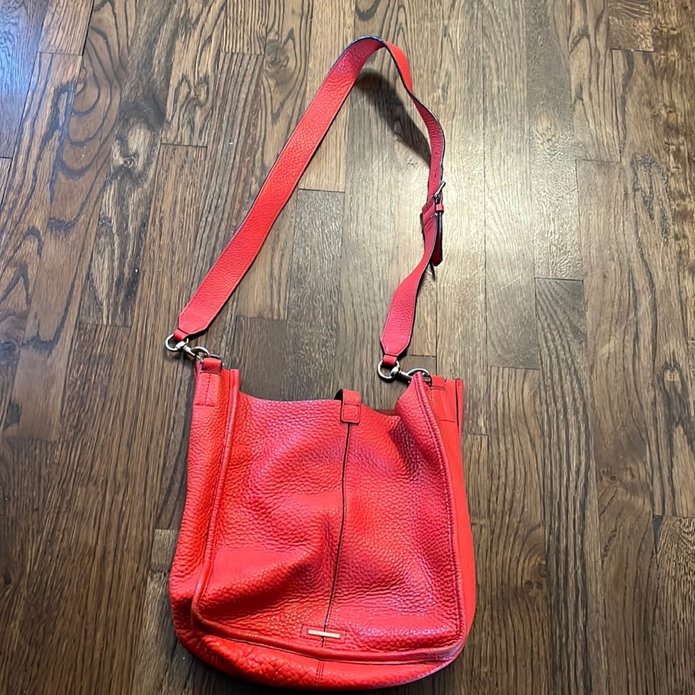 Red Rebecca Minkoff leather cross body